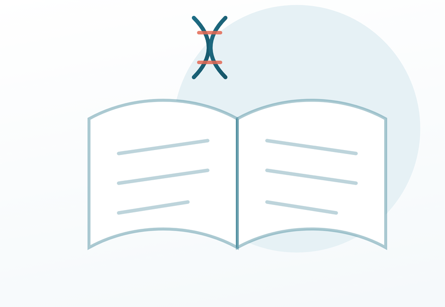 Open book with DNA, what is Fanconi Anemia